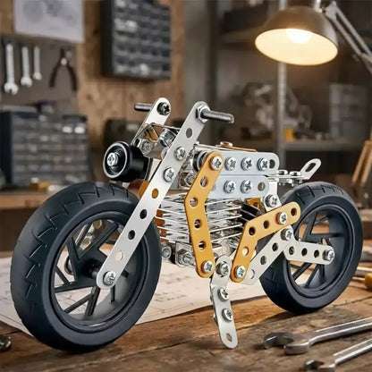 Metal bike building kit - toys