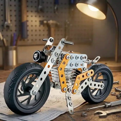 Metal bike building kit - toys