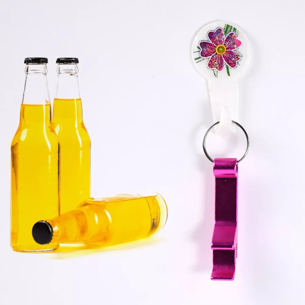 Metal bottle opener keychain