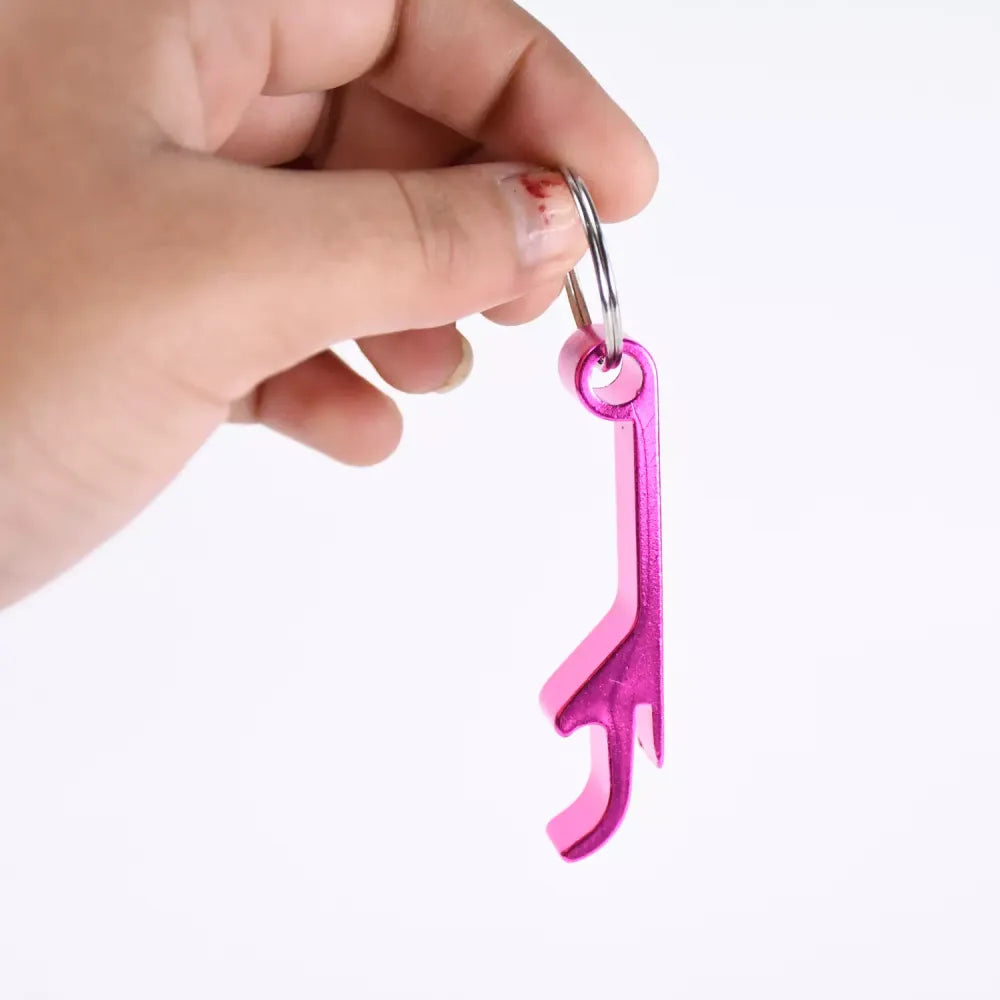 Metal bottle opener keychain