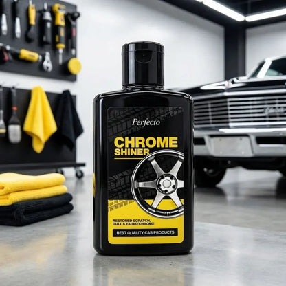 Metal & chrome shiner
