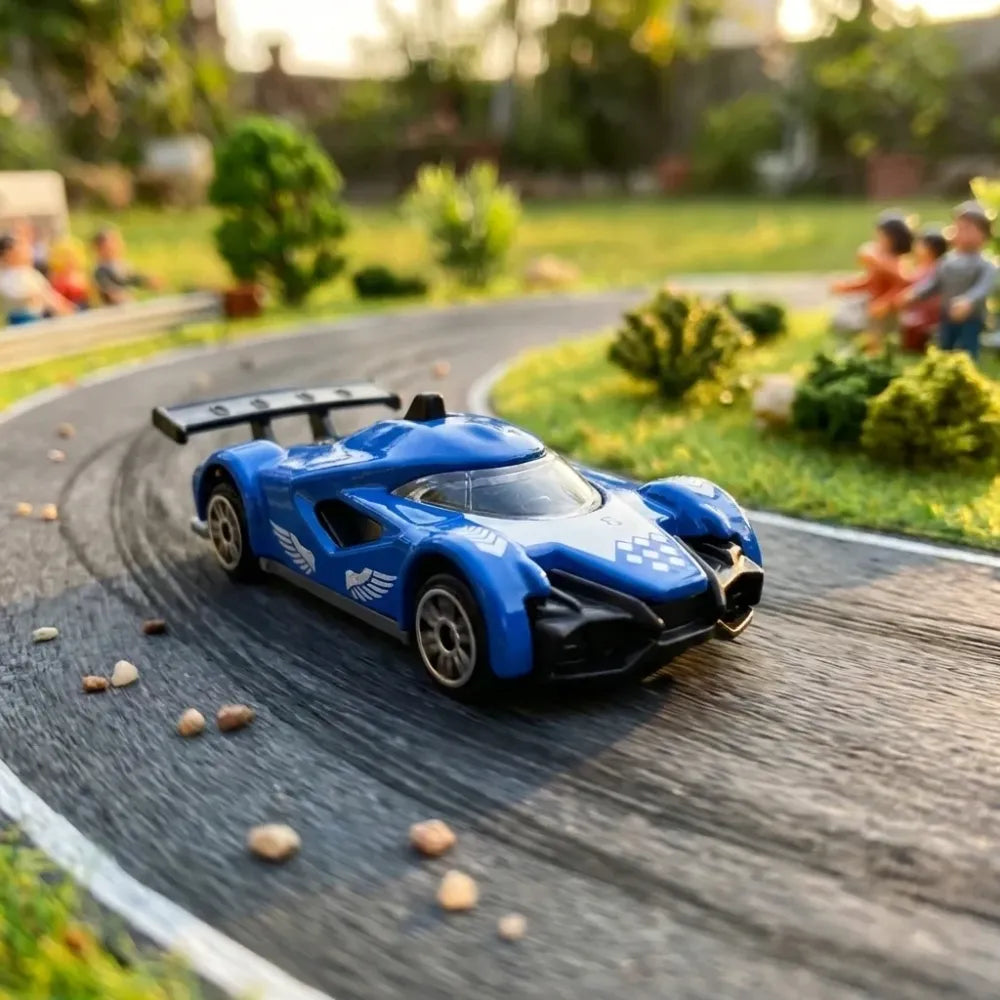 Metal die-cast street racer car - toys