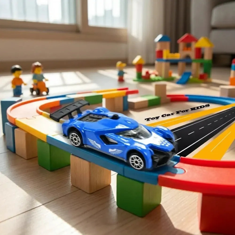 Metal die-cast street racer car - toys