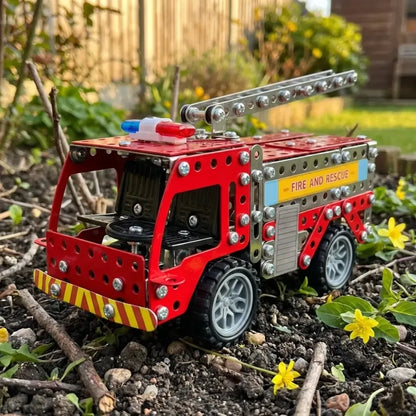 Metal fire truck kit - toys