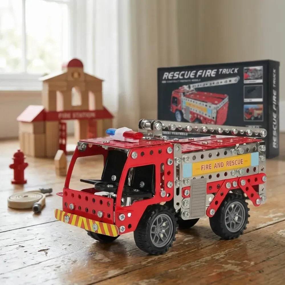 Metal fire truck kit - toys