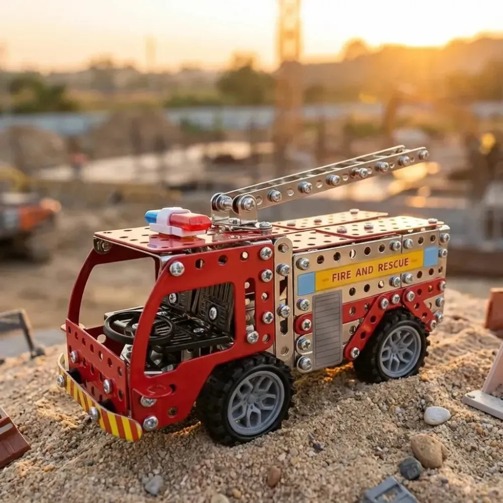 Metal fire truck kit - toys