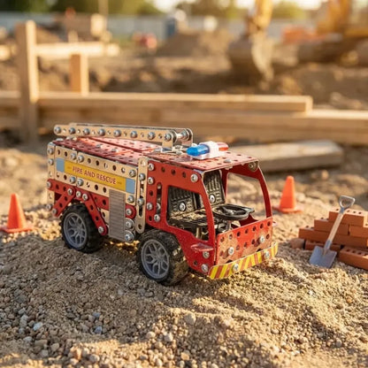 Metal fire truck kit - toys