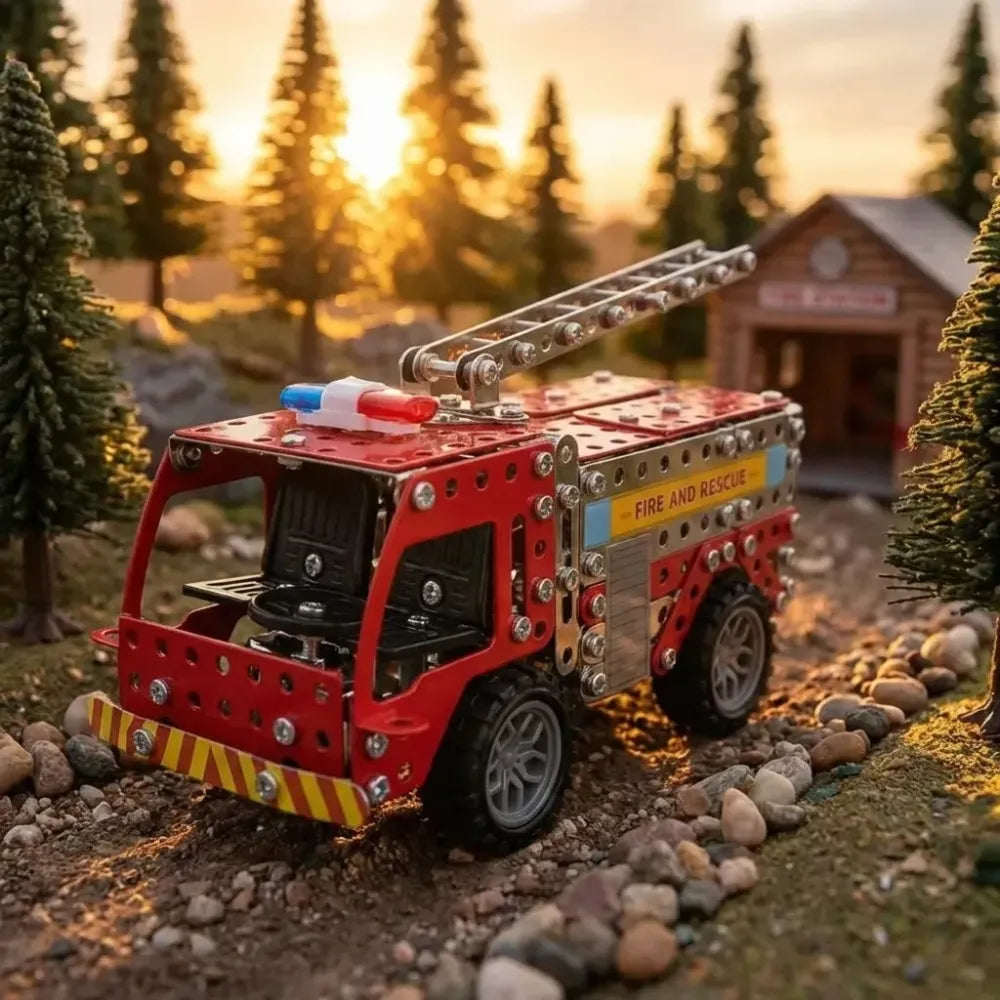 Metal fire truck kit - toys