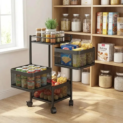 Metal kitchen storage trolley - home &