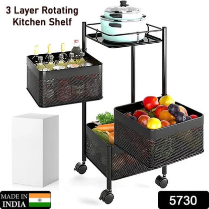 Metal kitchen storage trolley - home &
