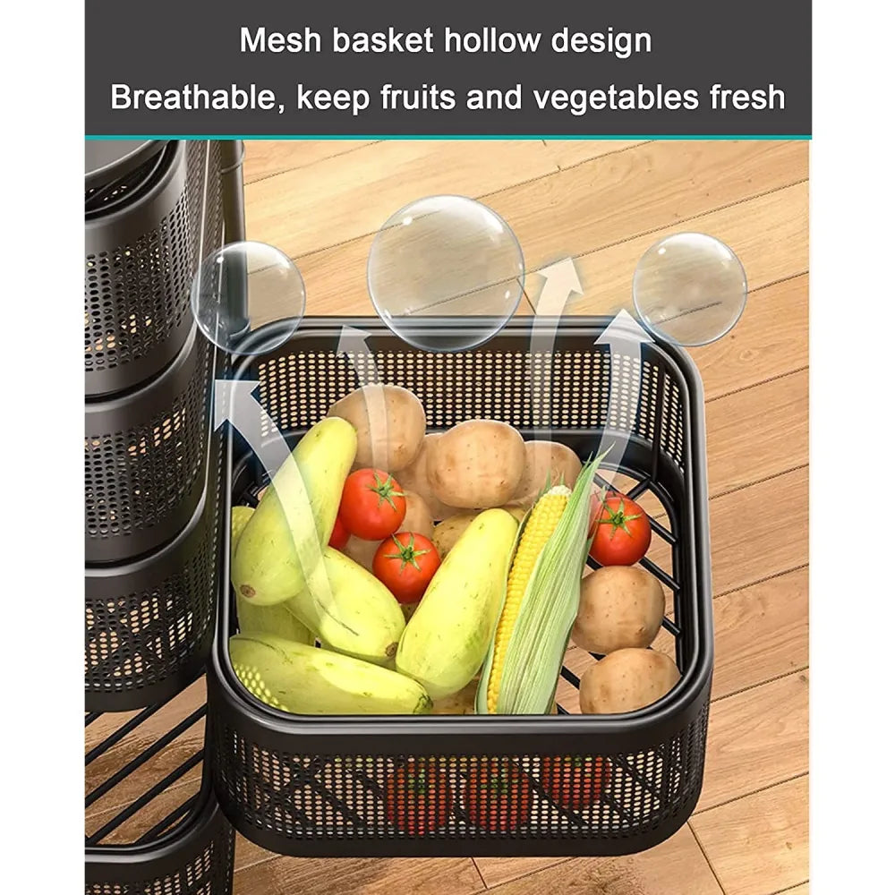 Metal kitchen storage trolley - home &