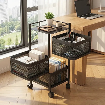 Metal kitchen storage trolley - home &