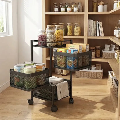 Metal kitchen storage trolley - home &