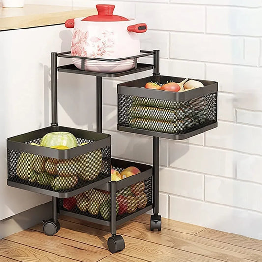 Metal kitchen storage trolley - home &