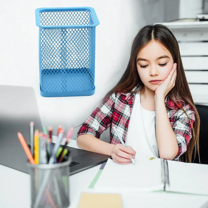 Metal mesh pen holder - office