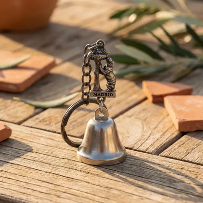 Metal small temple bell keychain motorcycle (1 pc mix color) - home improvement