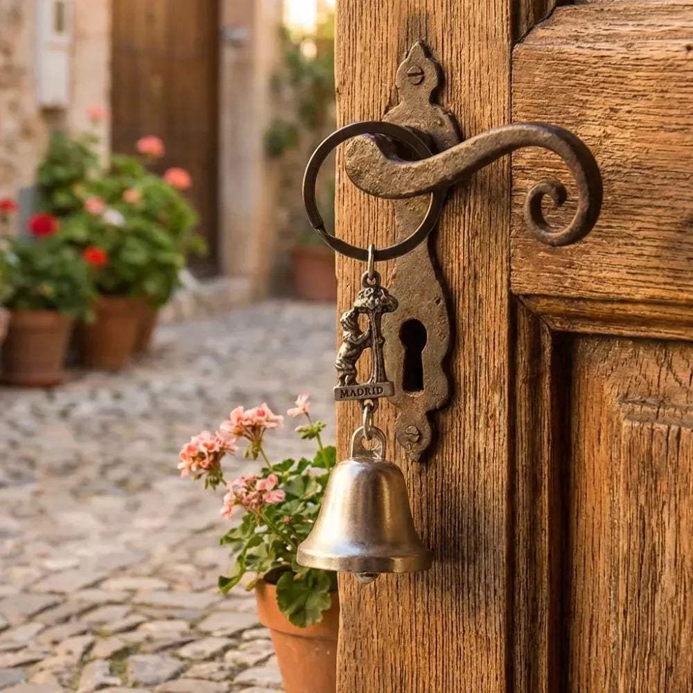 Metal small temple bell keychain motorcycle (1 pc mix color) - home improvement