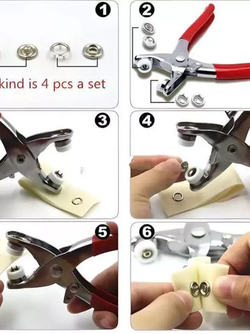 Metal Snap Buttons Kit