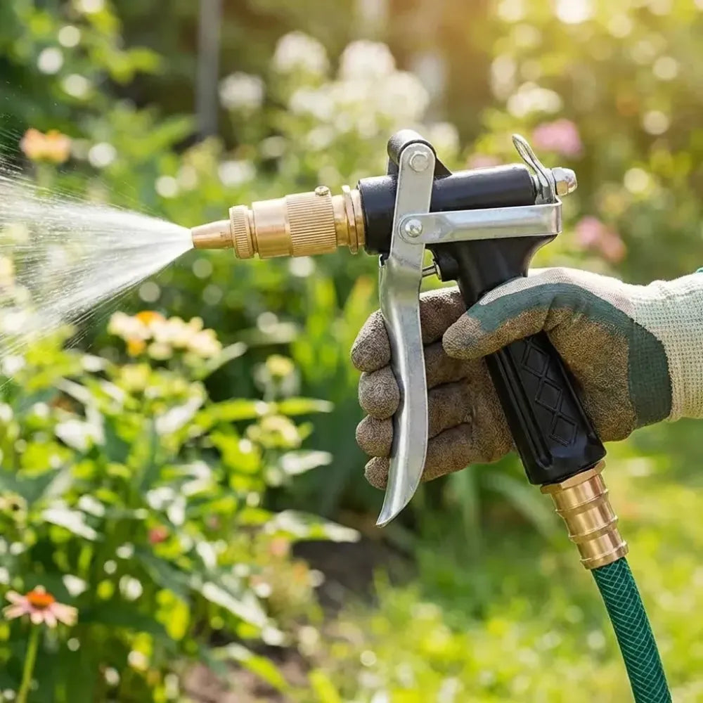 Metal trigger brass nozzle water spray gun