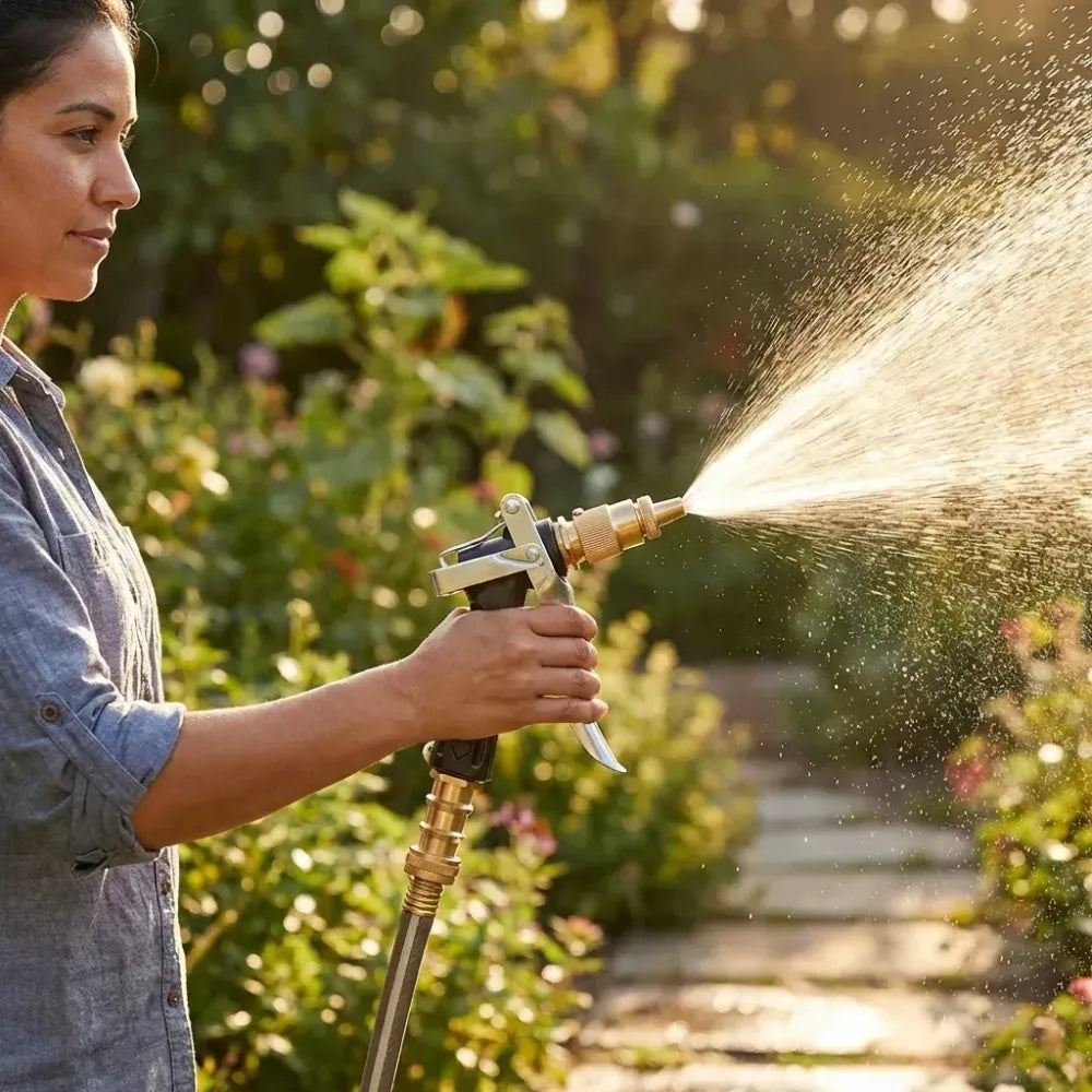 Metal trigger brass nozzle water spray gun