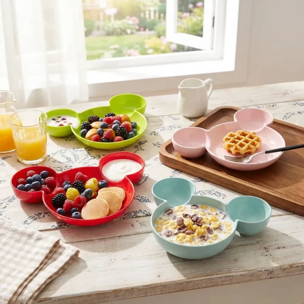 Mickey fun sectioned plate - kitchen tool