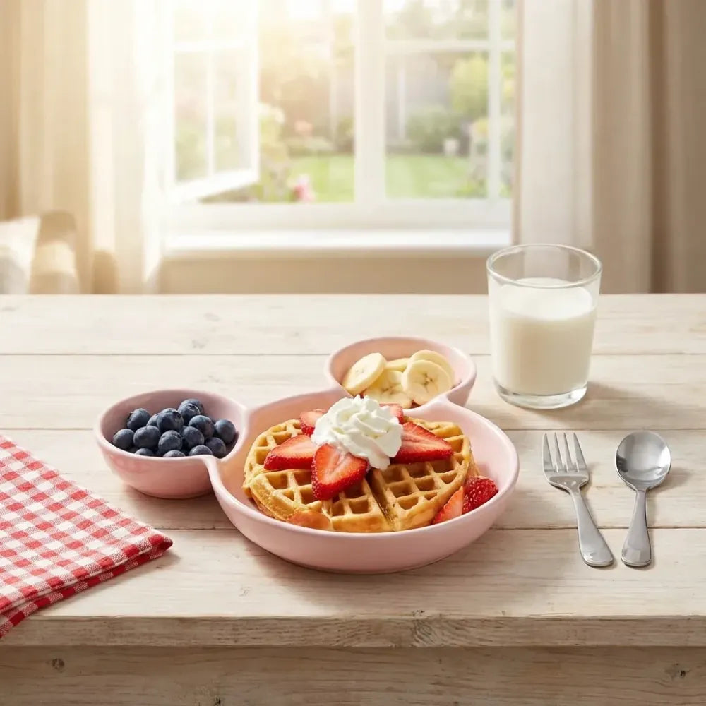 Mickey fun sectioned plate - kitchen tool