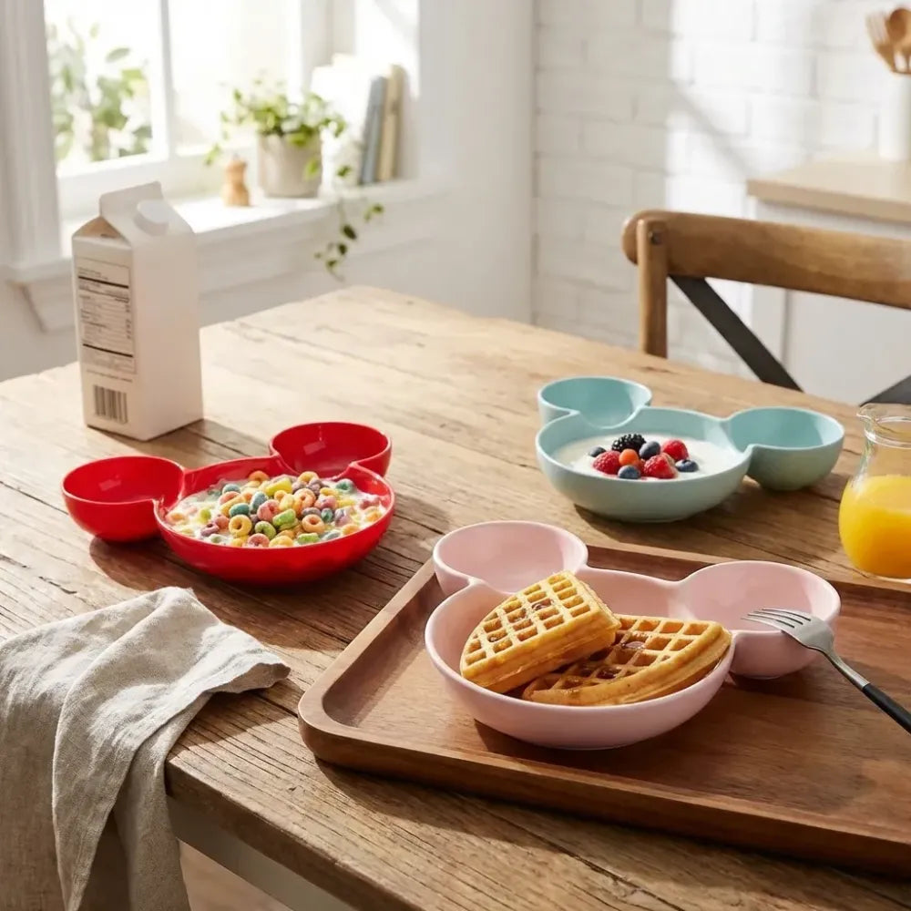 Mickey fun sectioned plate - kitchen tool