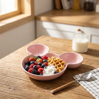 Mickey fun sectioned plate - kitchen tool