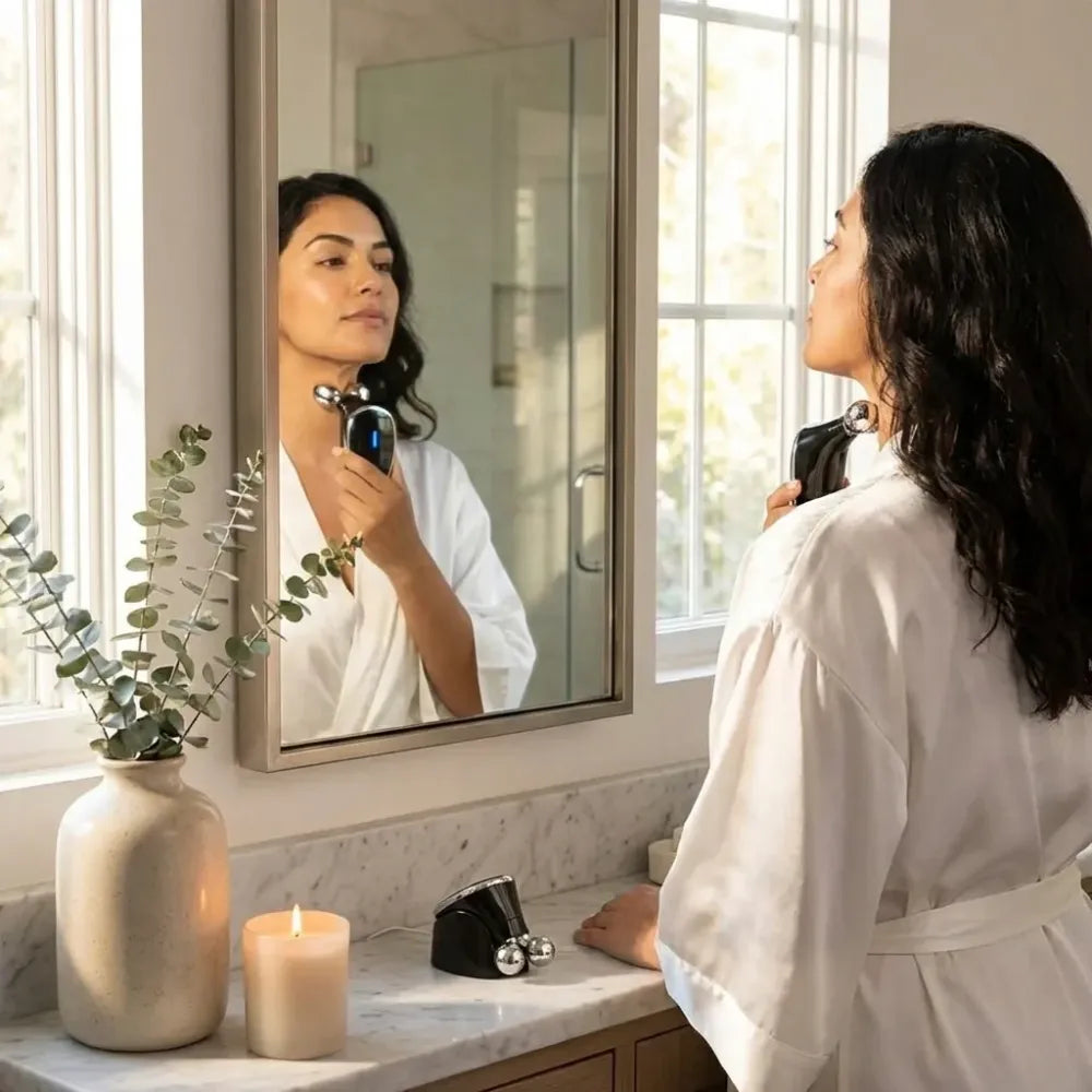 Microcurrent face lift roller - health care