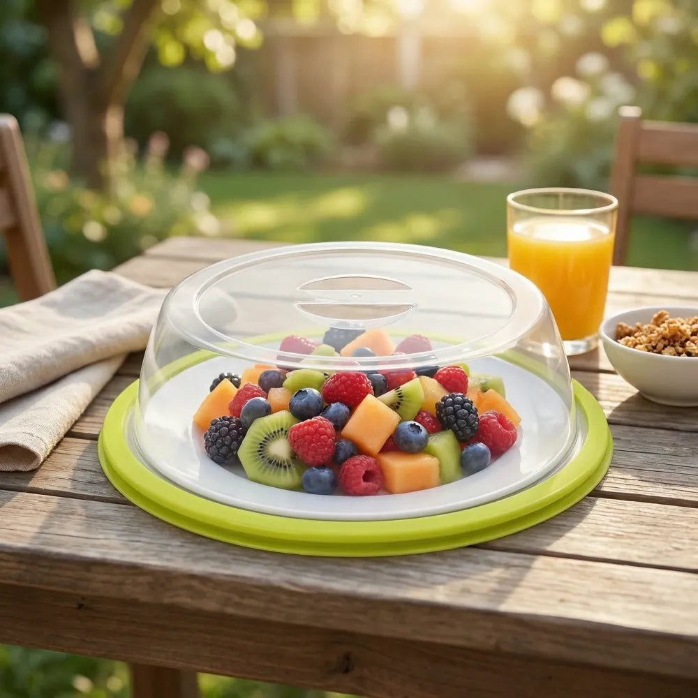 Microwave splatter cover with handle - home & kitchen
