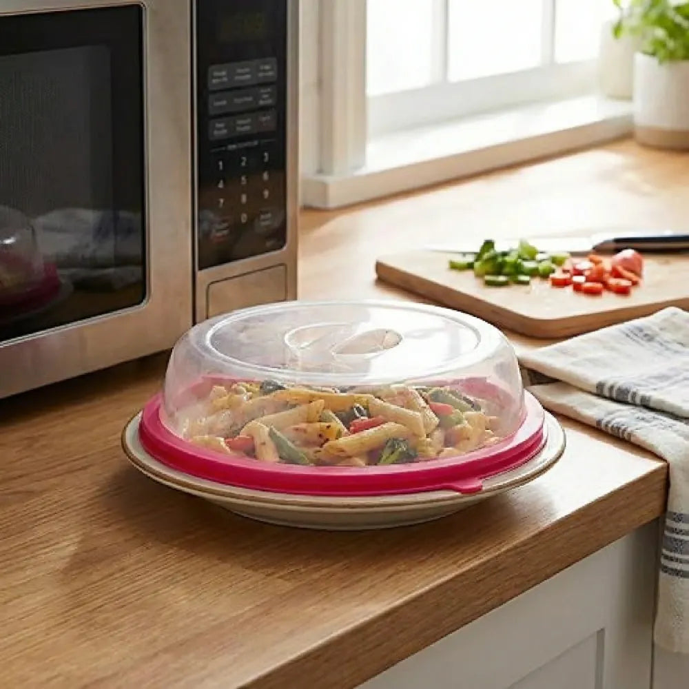 Microwave splatter cover with handle - home & kitchen