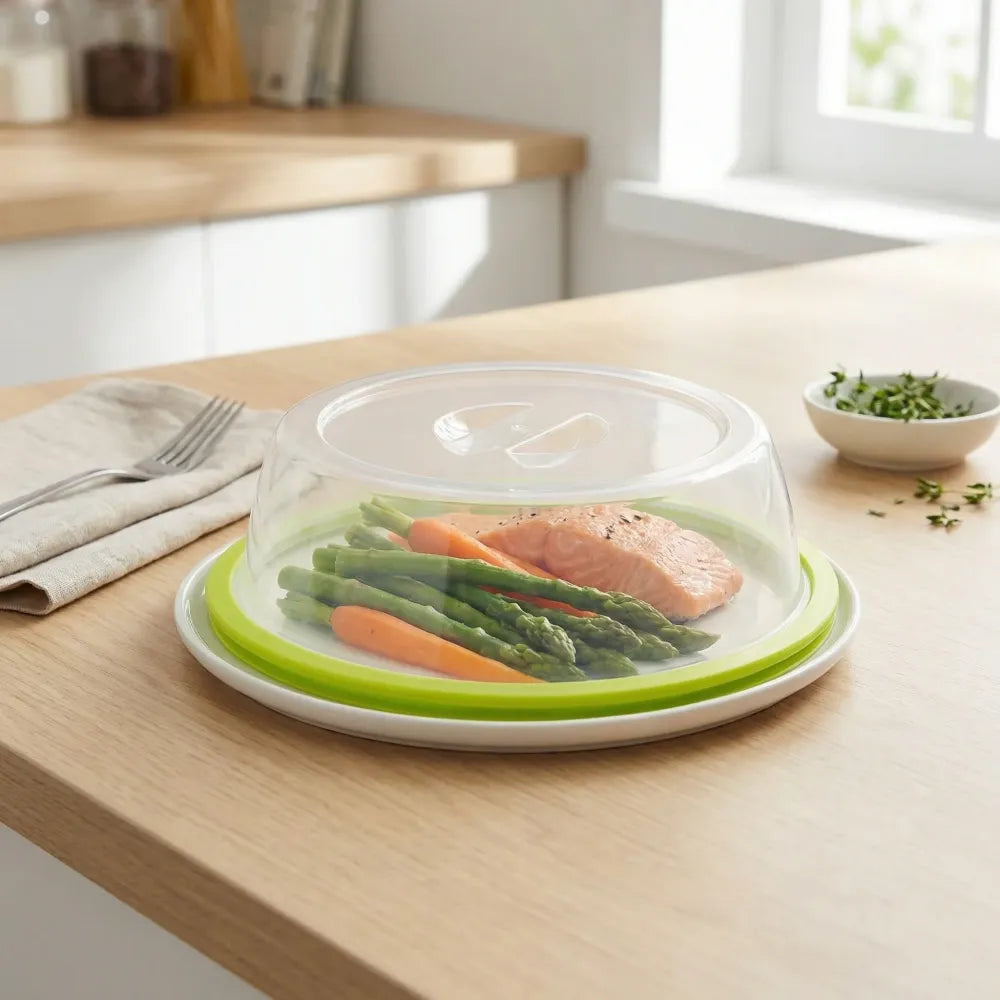 Microwave splatter cover with handle - home & kitchen