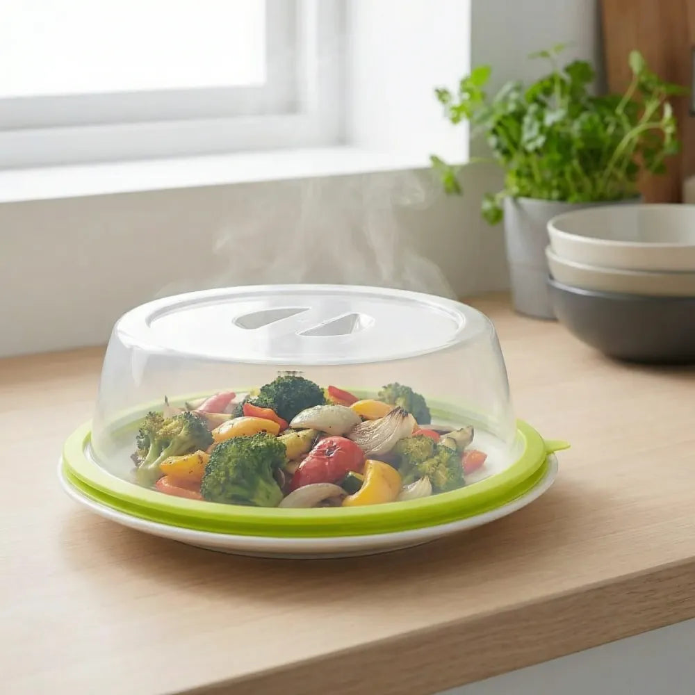 Microwave splatter cover with handle - home & kitchen