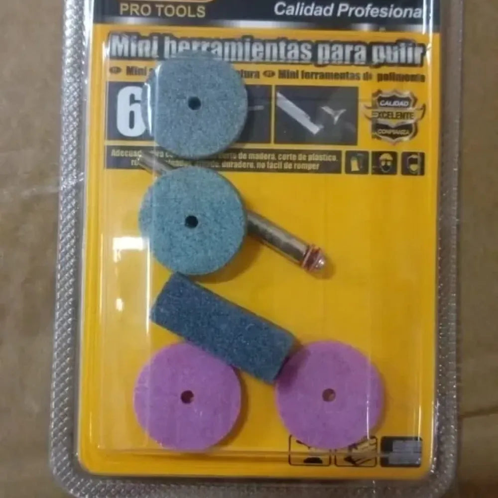 Mini abrasive wheel set - hardware