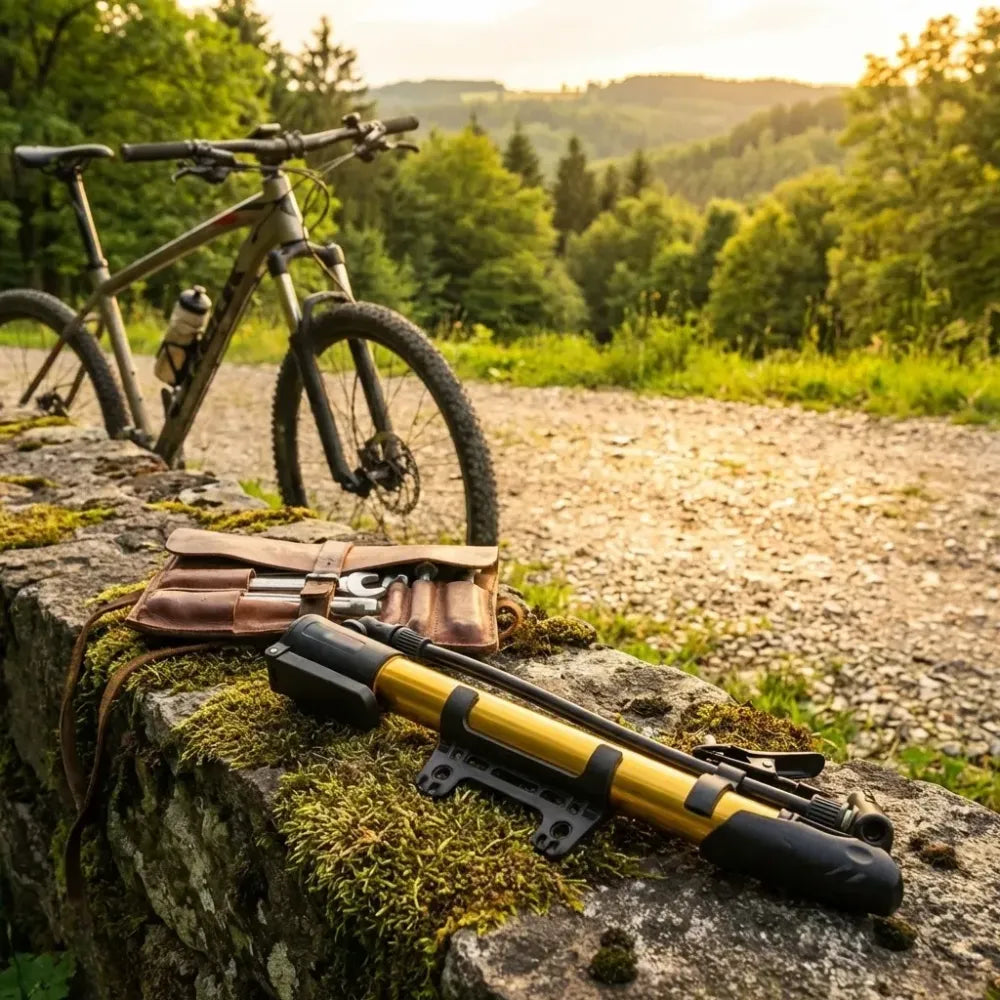 Mini aluminium bicycle pump - automotive