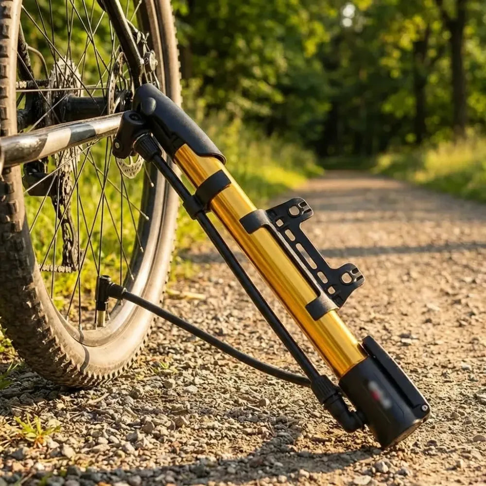 Mini aluminium bicycle pump - automotive