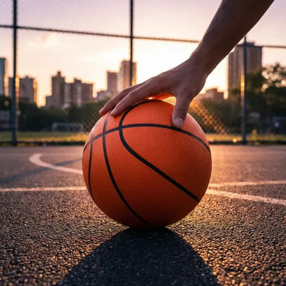 Mini bouncy basketball toy - sports