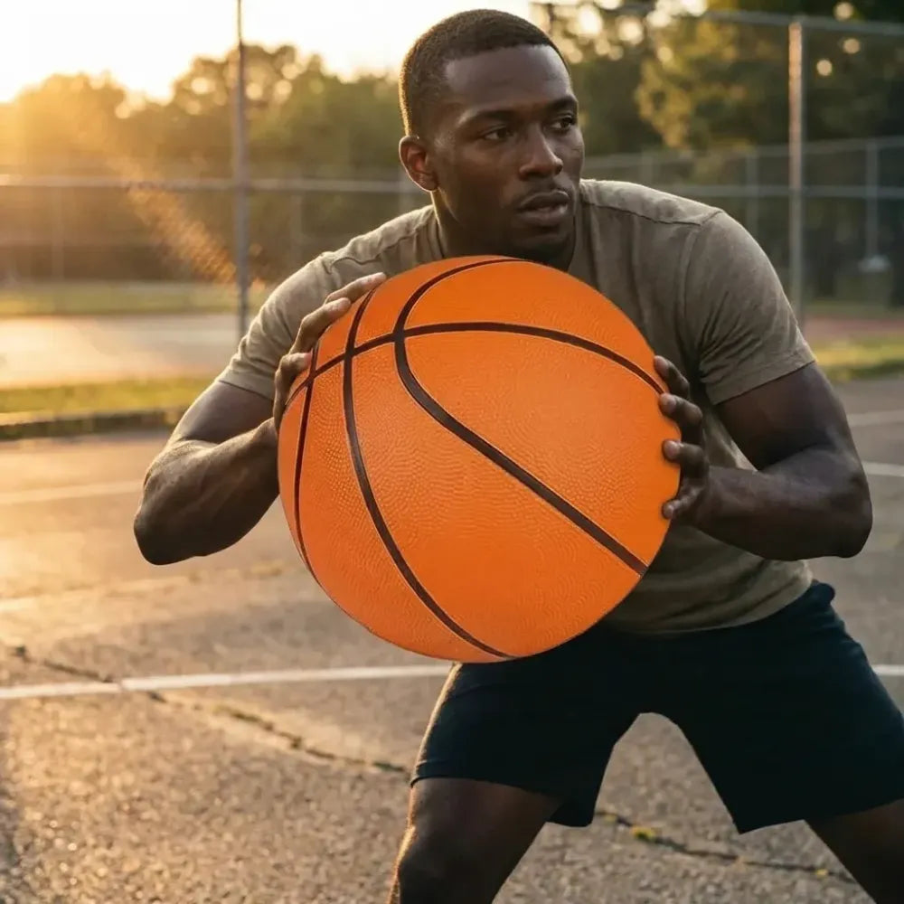 Mini bouncy basketball toy - sports