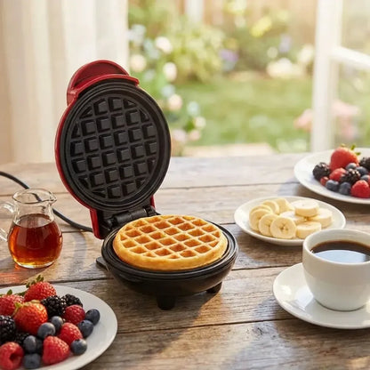 Mini compact waffle maker - home & kitchen