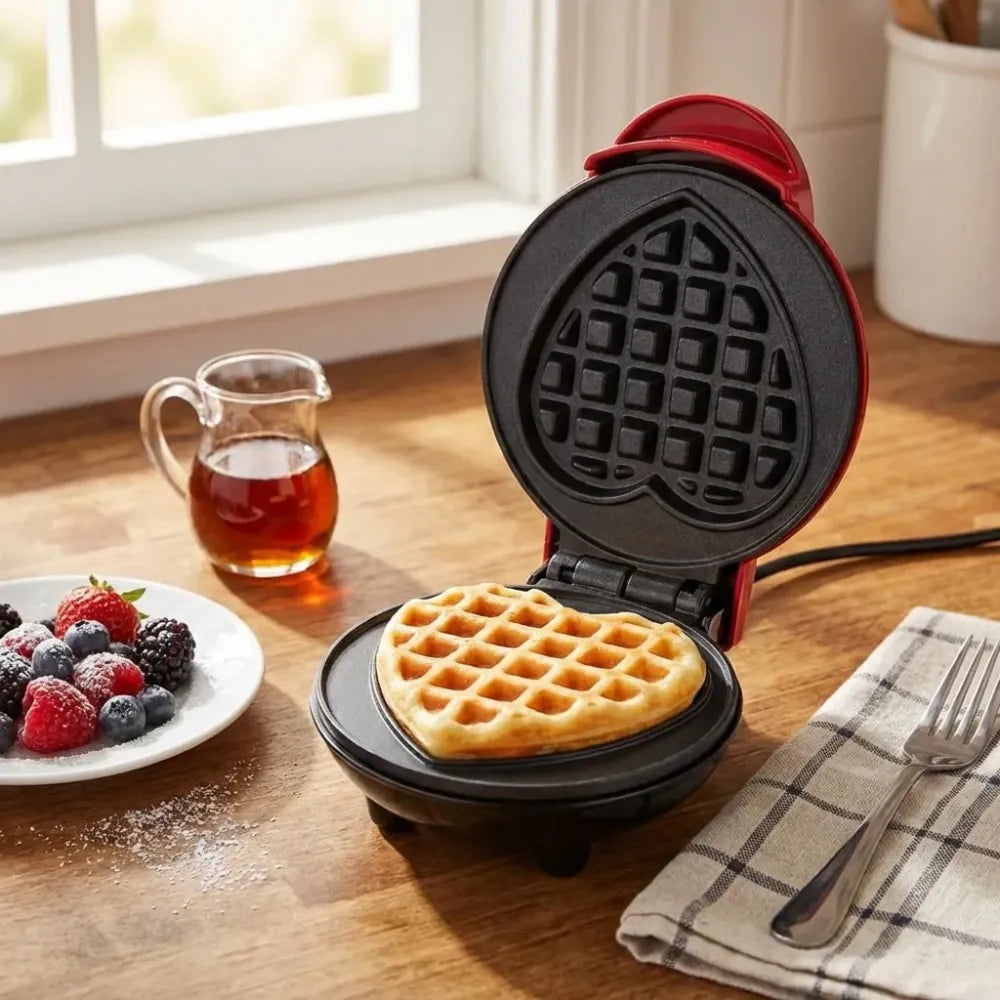 Mini compact waffle maker - home & kitchen