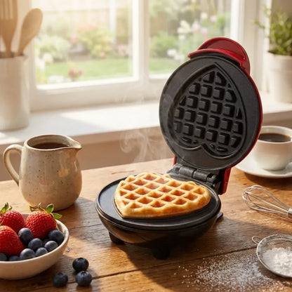 Mini compact waffle maker - home & kitchen