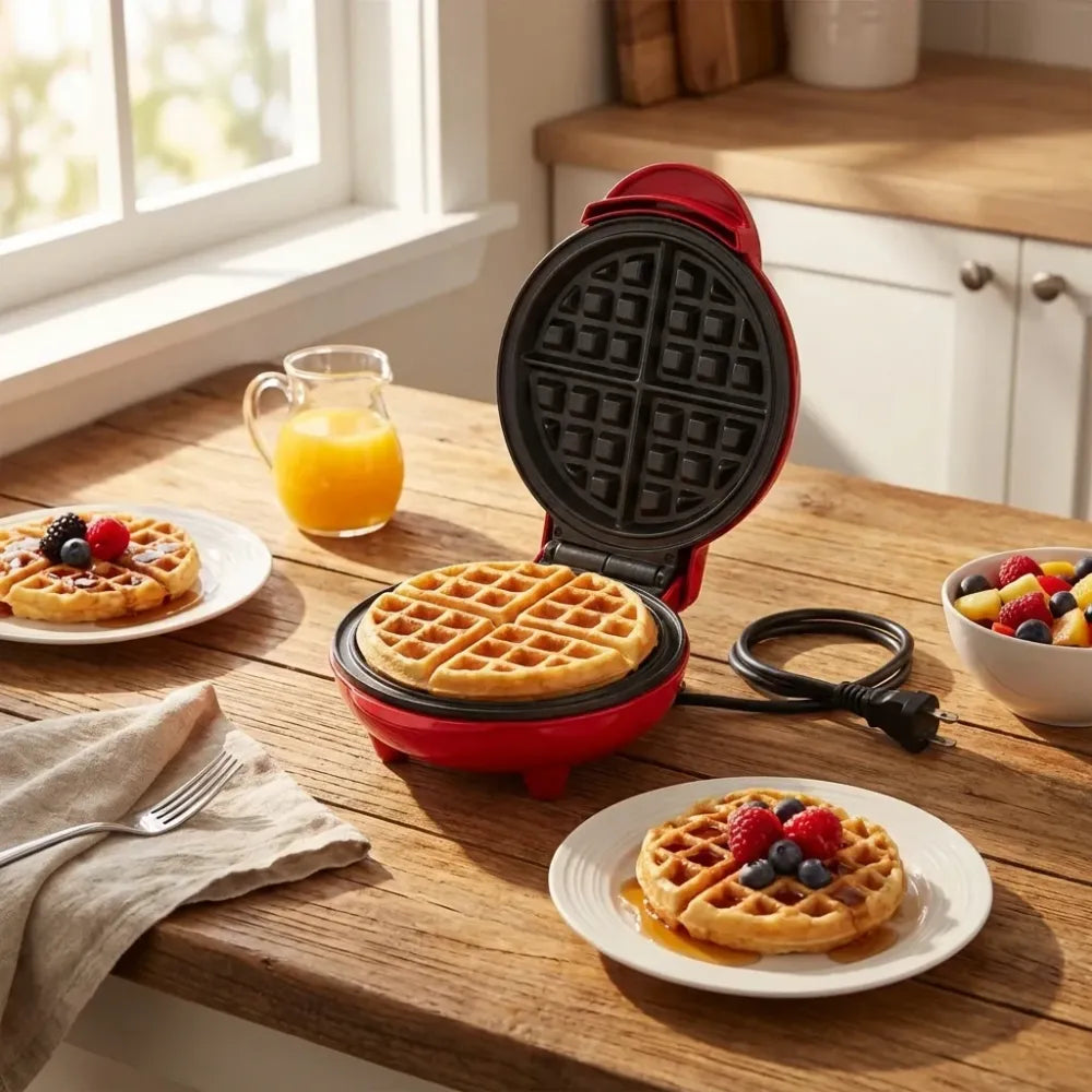 Mini compact waffle maker - home & kitchen