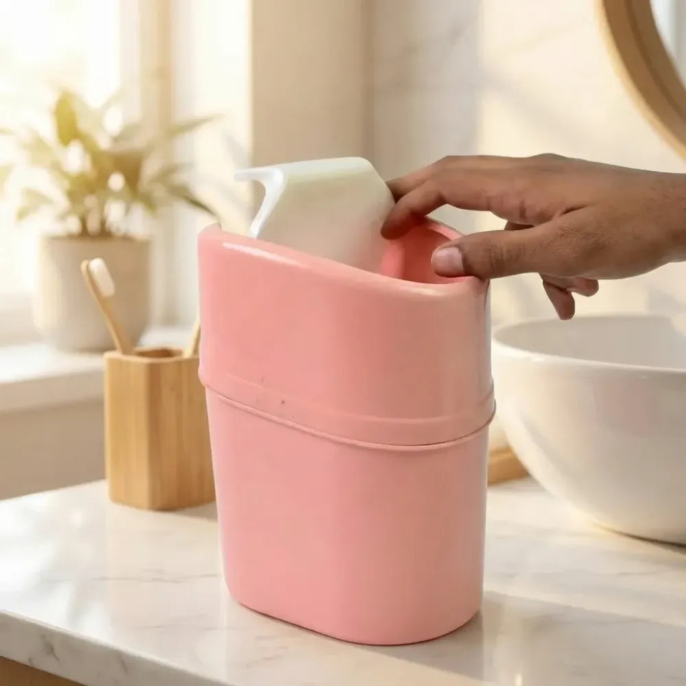 Mini desktop trash can - home & kitchen