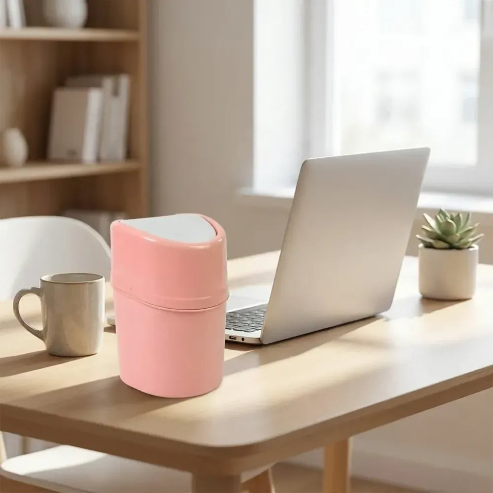 Mini desktop trash can - home & kitchen