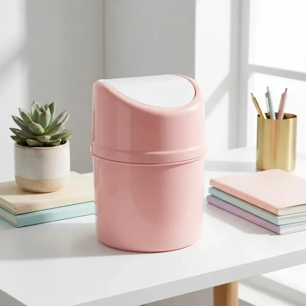 Mini desktop trash can - home & kitchen
