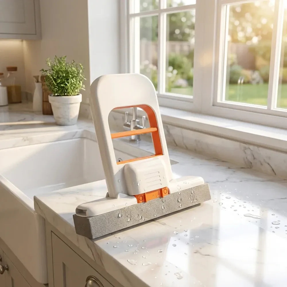 Mini foldable desktop sponge mop