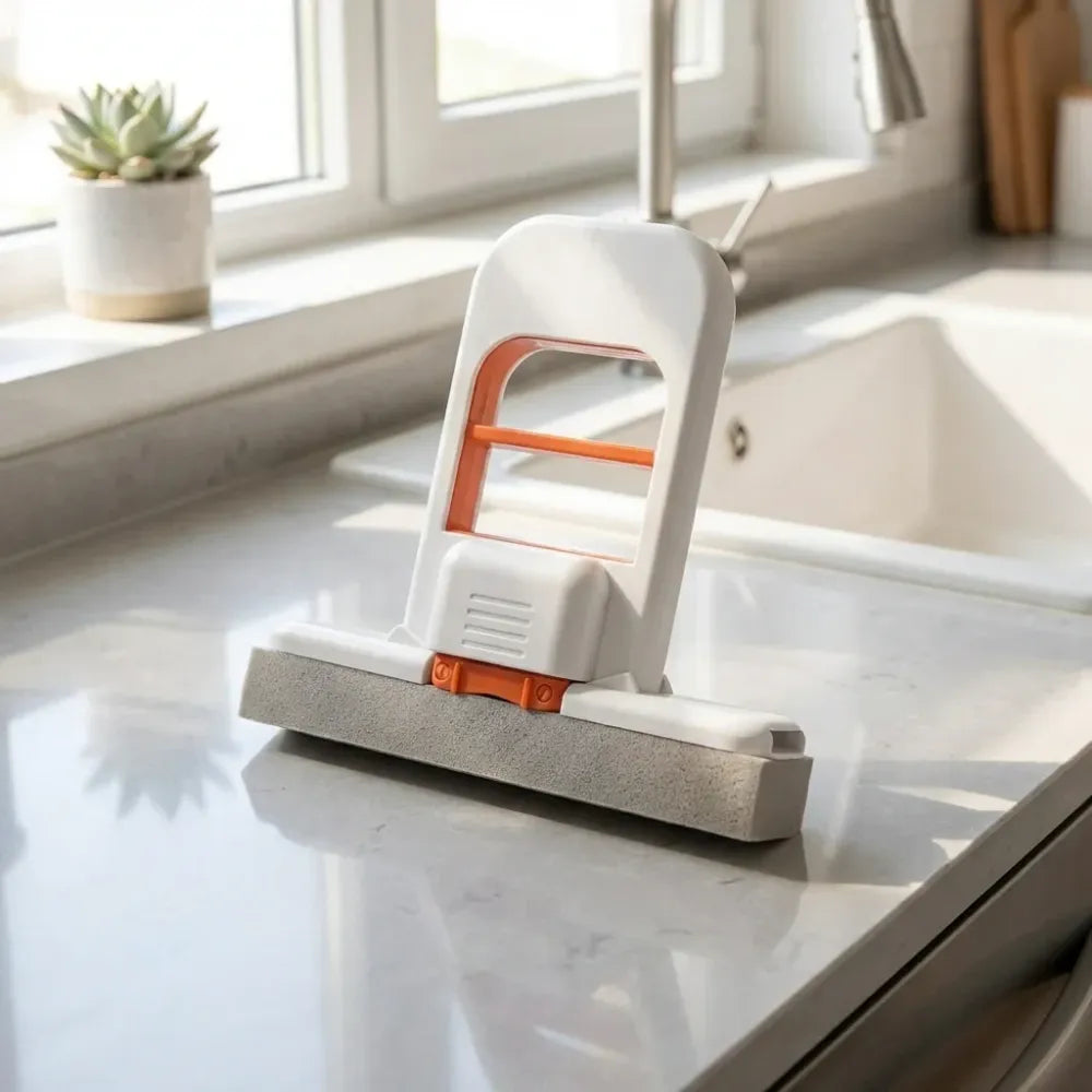 Mini foldable desktop sponge mop
