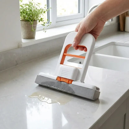Mini foldable desktop sponge mop