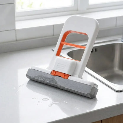 Mini foldable desktop sponge mop