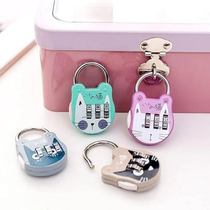 Mini luggage lock anti-theft travel bag digit code gym locker